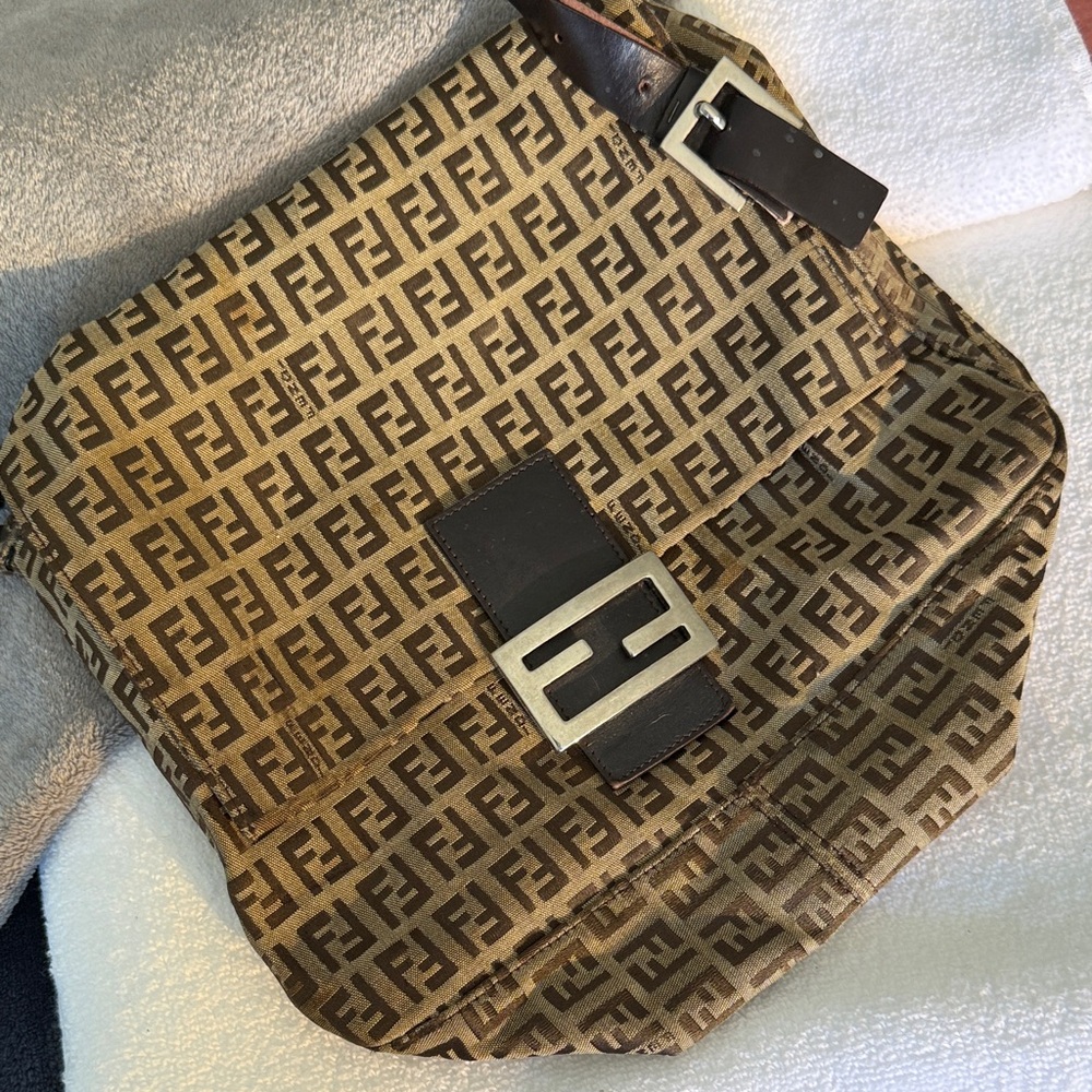 Fendi Monogram Brown Shoulder Bag